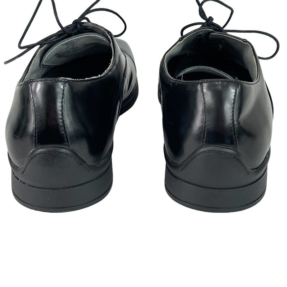 Kenneth Cole New York Mens Shoes Size 9.5 M Silver Technology Black Oxfords - Picture 5 of 11